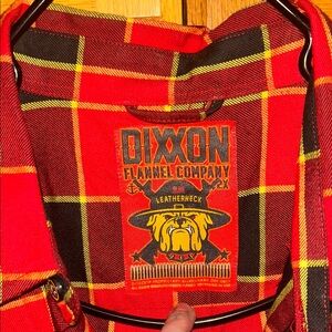 DIXXON “Leatherneck” Vibrant Red and Yellow Plaid Flannel